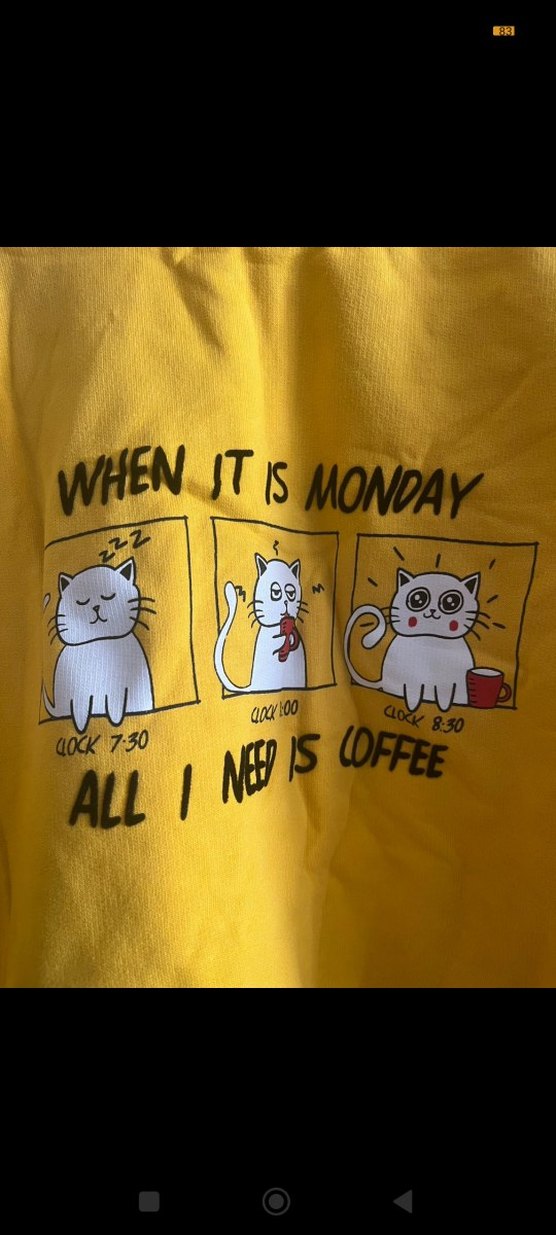 Sarı Kadın Kapüşonlu Sweatshirt - Görsel 4