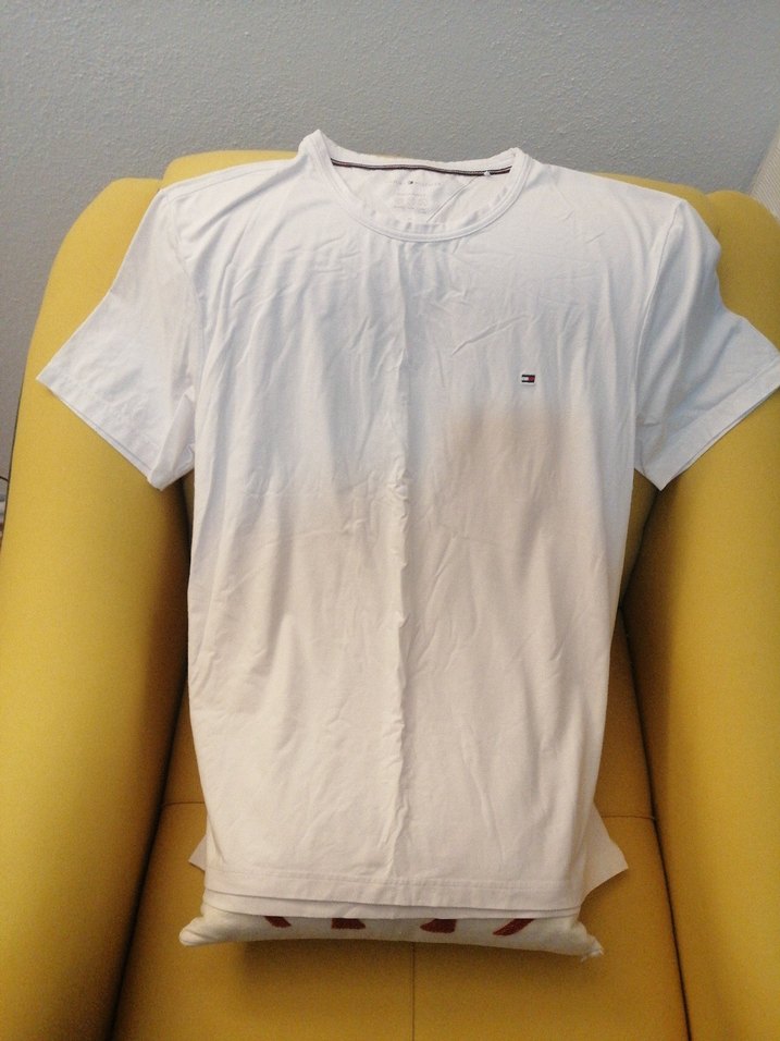 Tommy Hilfiger Erkek Beyaz Stretch Tişört XL - Görsel 3