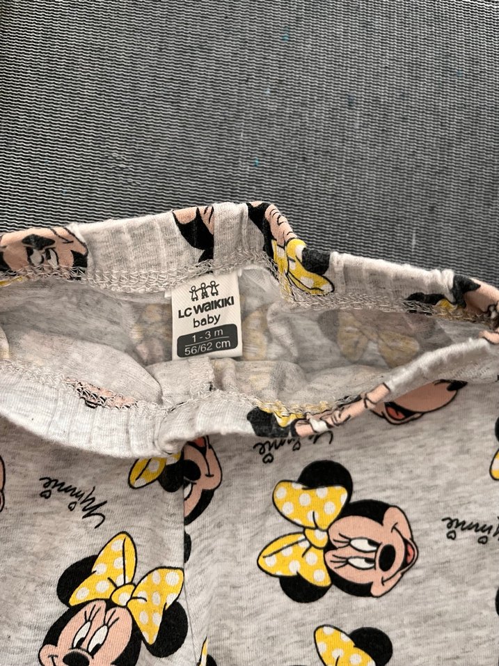 Renkli Baskılı Pamuklu Kız Çocuk Taytları - Görsel 3