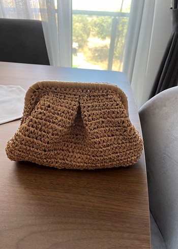 Rafya ip 19 cm burs Kadın Portföy Çanta