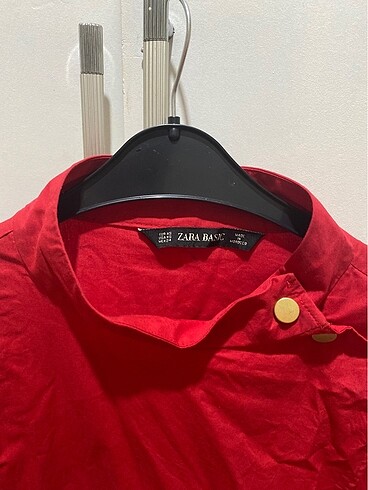 ZARA kırmızı gömlek - Görsel 3