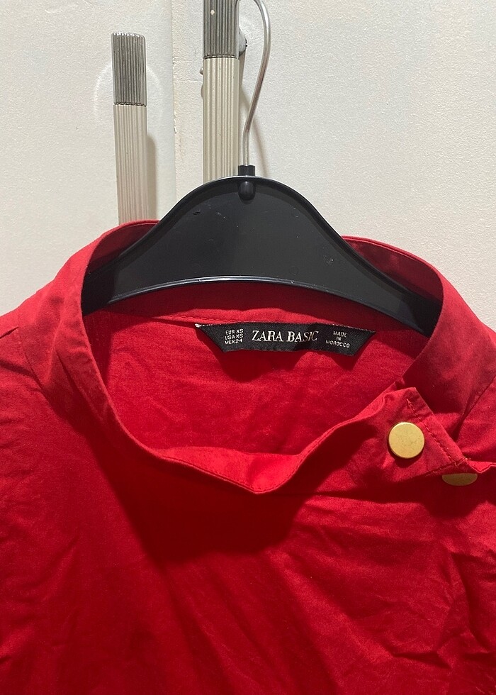 ZARA kırmızı gömlek - Görsel 3