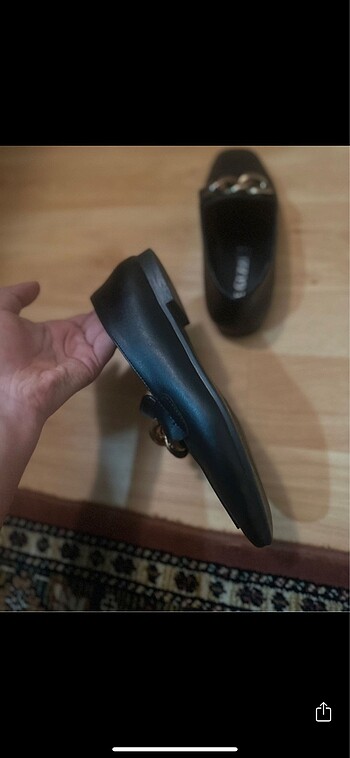 38 Beden siyah Renk Loafer ayakkabı