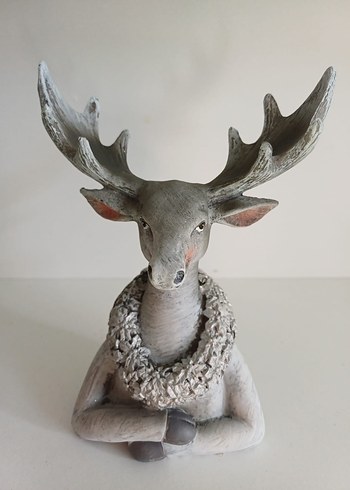 Gri Geyik Biblo 15 cm