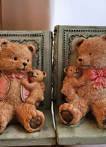 Teddy Bear kitap tutucu ikili biblo
