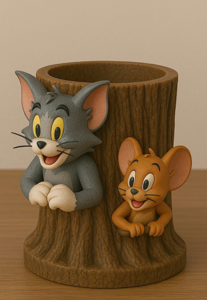 Tom ve Jerry Kalemlik Figürlü - Görsel 2