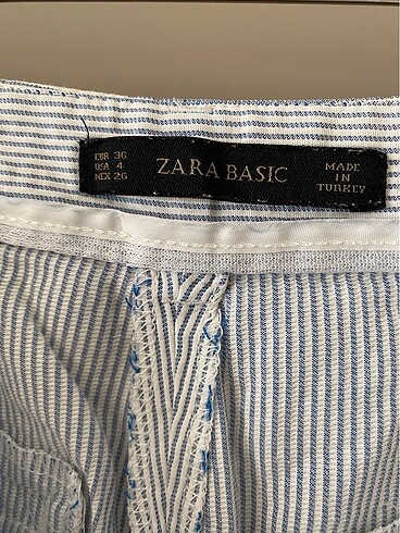 36 Beden Zara marka pantolon