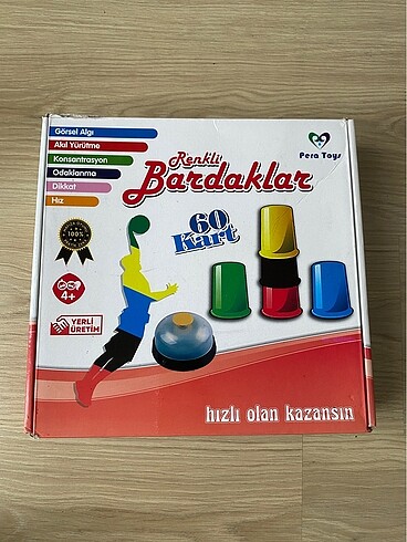 Renkli Bardaklar - Eğitici Oyuncak