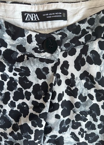 xs Beden çeşitli Renk Zara leopar desenli şort
