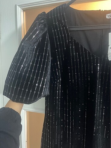 Zara zara kadife gece yılbaşı elbisesi