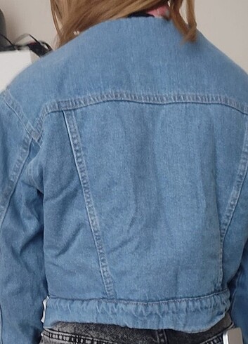 xs Beden mavi Renk Kot ceket denim ceket
