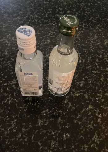 İki Adet minyatür cam şişe ouzo - Görsel 2