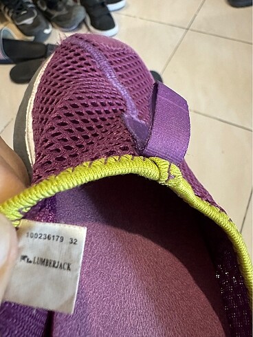 32 Beden mor Renk Lumberjack 32 numara sandalet