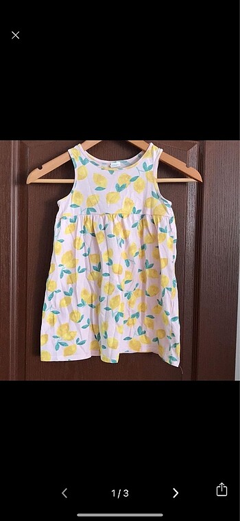H&M 3-4 yaş hm 3 adet elbise