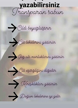 şeffaf sabun