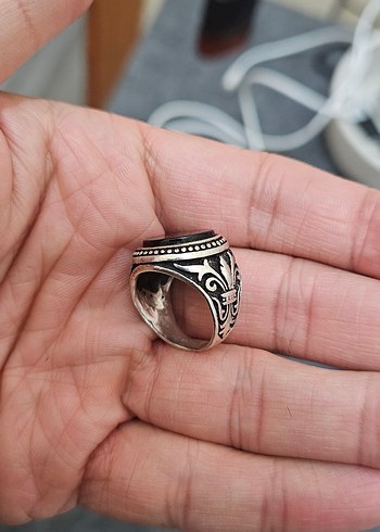 Erkek Gümüş yüzük 12 gr - Görsel 3
