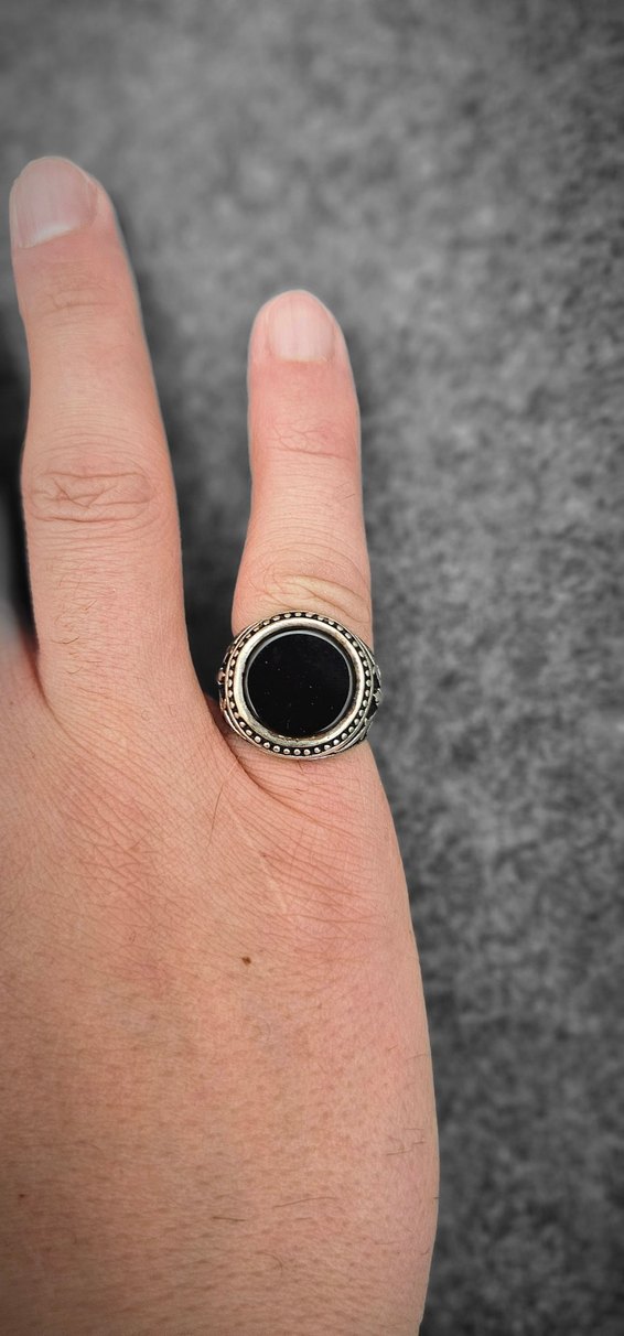 Erkek Gümüş yüzük 12 gr - Görsel 2