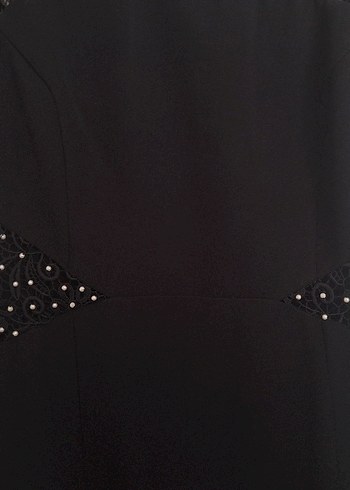 Zara Kısa Kollu Siyah Midi Gotik Elbise
