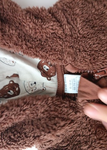 Kürklü Kapüşonlu Bebek Tulumu - Görsel 7