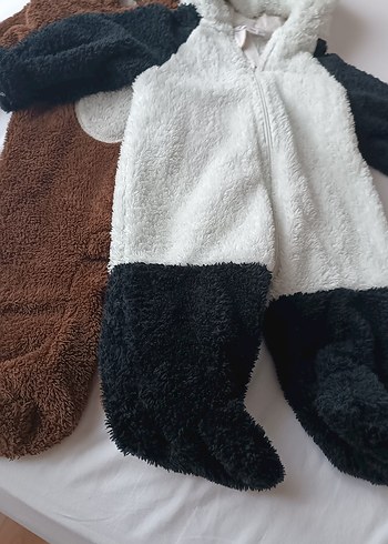 Kürklü Kapüşonlu Bebek Tulumu - Görsel 3