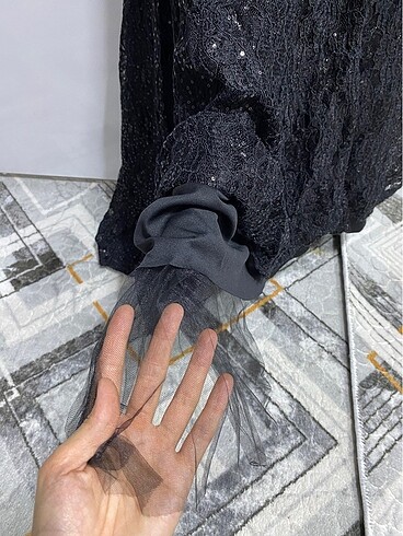 Siyah balık elbise - Görsel 7