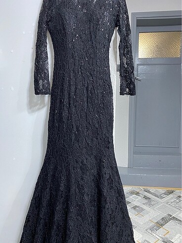 Siyah balık elbise - Görsel 8