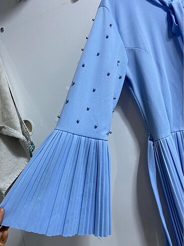 Bebe mavisi elbise - Görsel 5