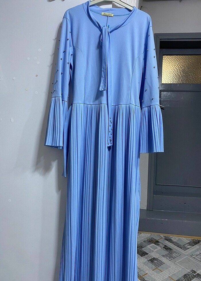 Bebe mavisi elbise - Görsel 2