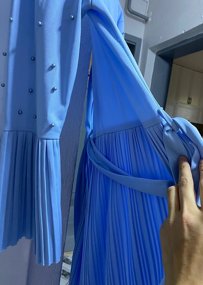 Bebe mavisi elbise - Görsel 3