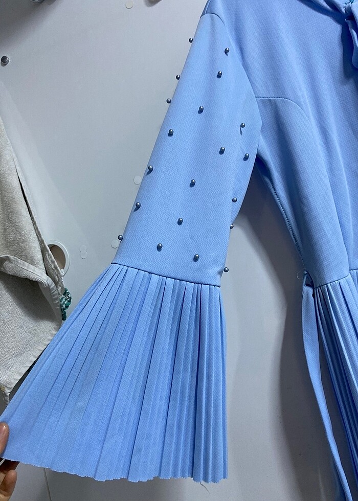 Bebe mavisi elbise - Görsel 5