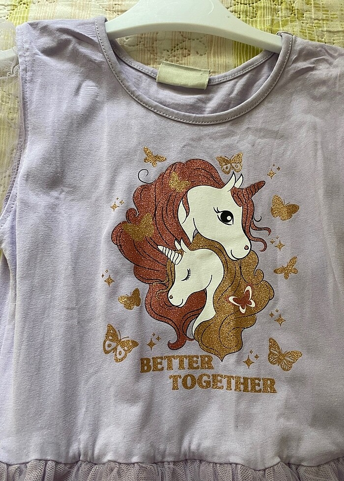 Kız çocuk penye elbise - Görsel 3