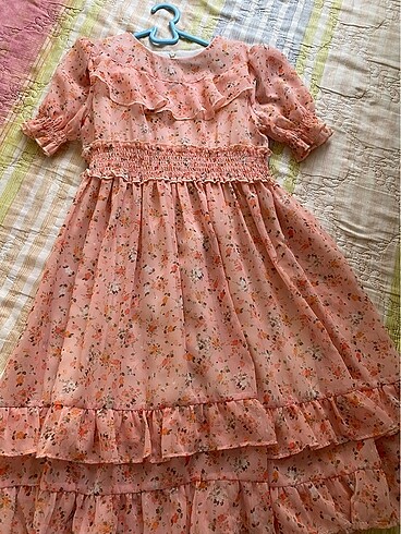 Kız çocuk şifon elbise - Görsel 8