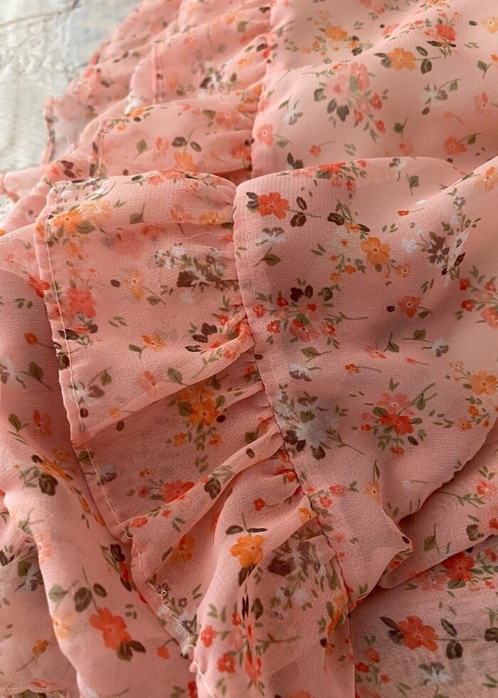 Kız çocuk şifon elbise - Görsel 3