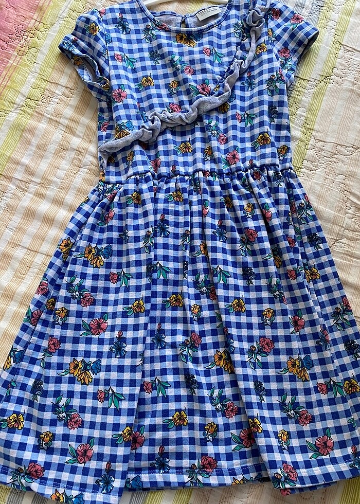 Kız çocuk penye elbise - Görsel 4