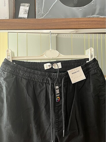 s/m Beden Pull&Bear siyah baggy bermuda