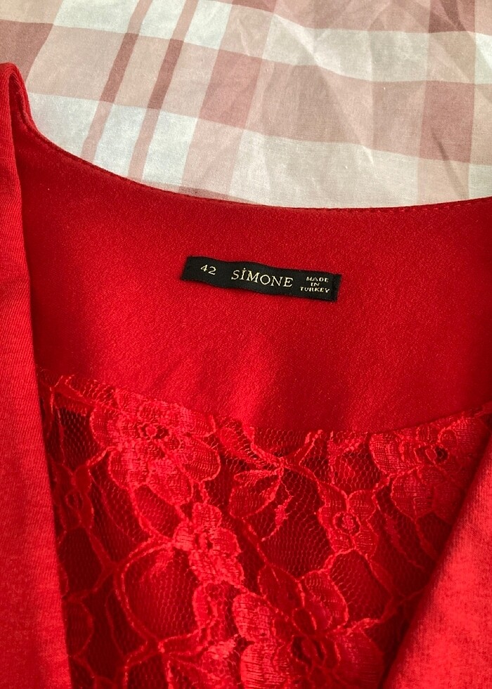 Kırmızı blazer ceket - Görsel 2