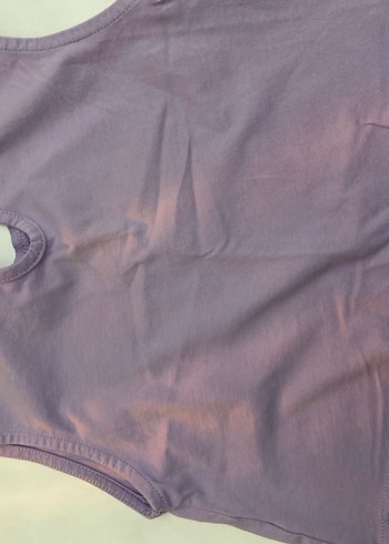 Kız Çocuk Payetli Mor Kolsuz Bluz - Görsel 3