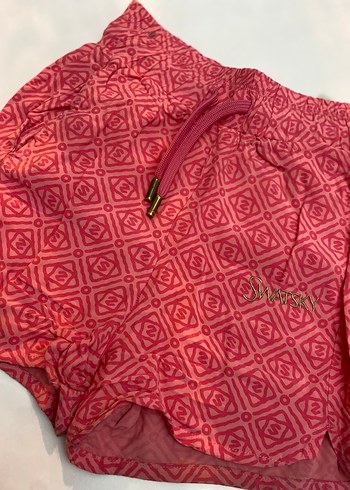 Pembe Bağlamalı Şort - Görsel 3