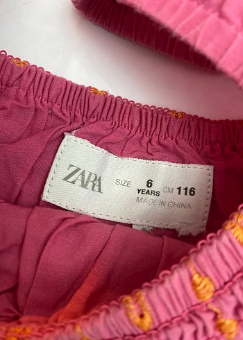 Nakışlı Fırfırlı Pembe Kız Elbisesi - Görsel 5