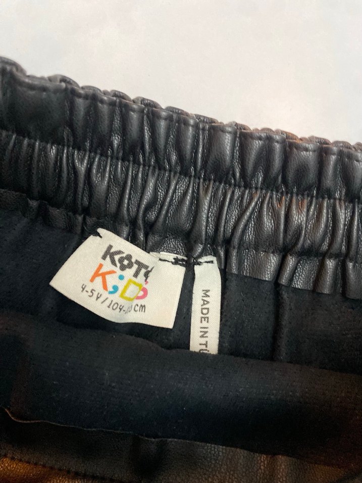 Siyah Deri  Mini Etek - Görsel 4