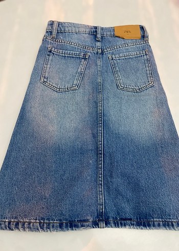 Mavi Denim Midi Etek Jean - Görsel 4