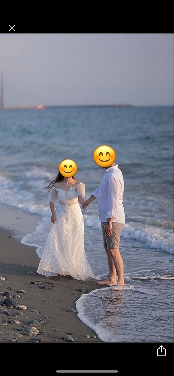 Dantelli gelin dış çekim nikah elbisesi