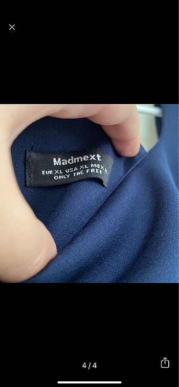 42 Beden lacivert Renk madmext 42 beden elbise