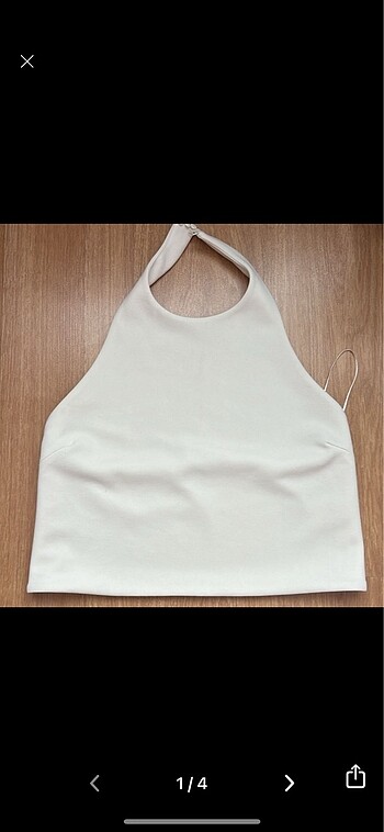 Zara halter yaka top l beden
