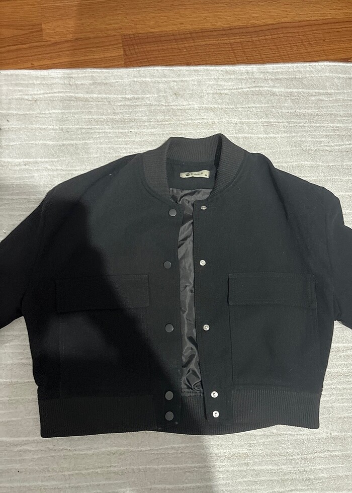 Kolej ceketi siyah renk - Görsel 2