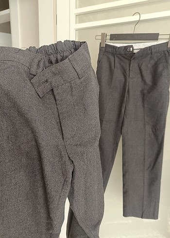 LC Waikiki Gri Kemerli okul üniforma pantolonu