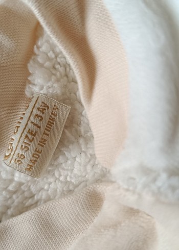 Düğmeli Bebek Erkek Tulum - Pastel Beyaz - Görsel 4