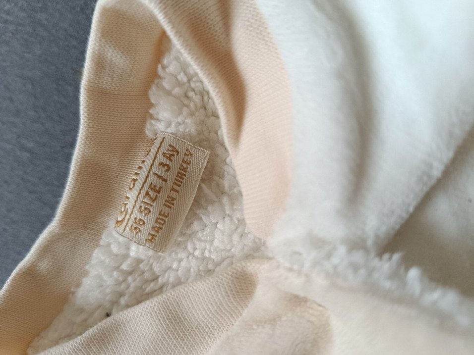 Düğmeli Bebek Erkek Tulum - Pastel Beyaz - Görsel 4