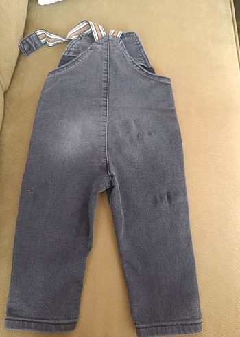 LC Waikiki Erkek Çocuk Gri Denim Askılı Tulum