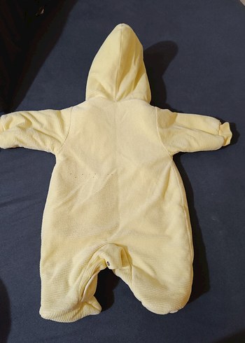 Sarı Kapüşonlu Bebek Kış Tulumu - Görsel 6